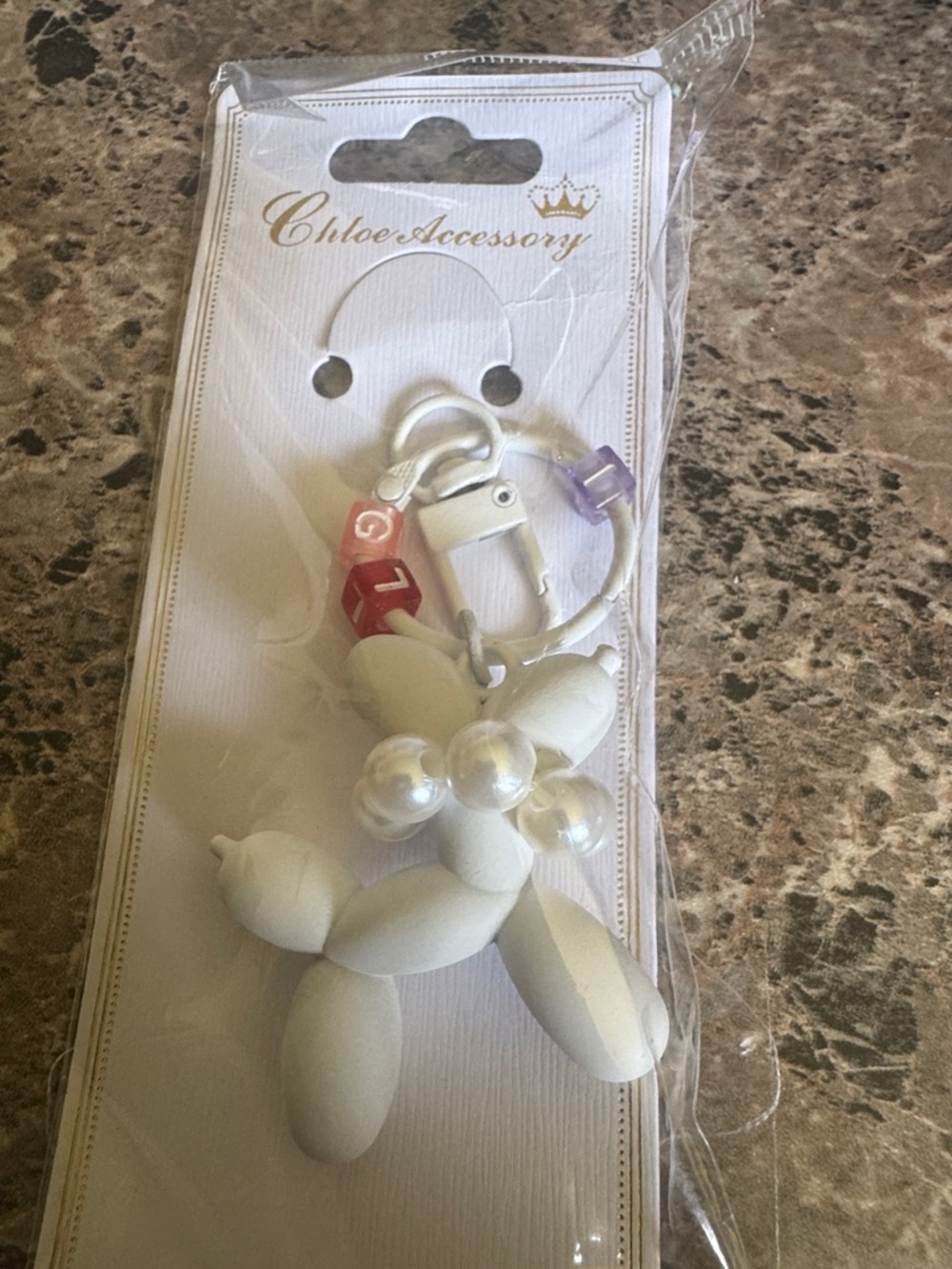 Balloon Dog Keychain/Bag Charms - Set of 3 - Picture 4 of 4